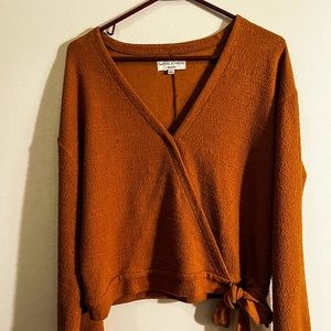 Madewell Texture and Thread Wrap Top